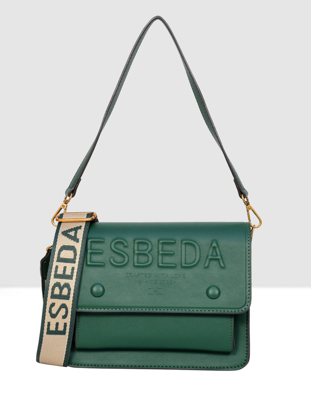 Esbeda Sling Bags Esbeda Side Bag Buy ESBEDA Green Color Embossed