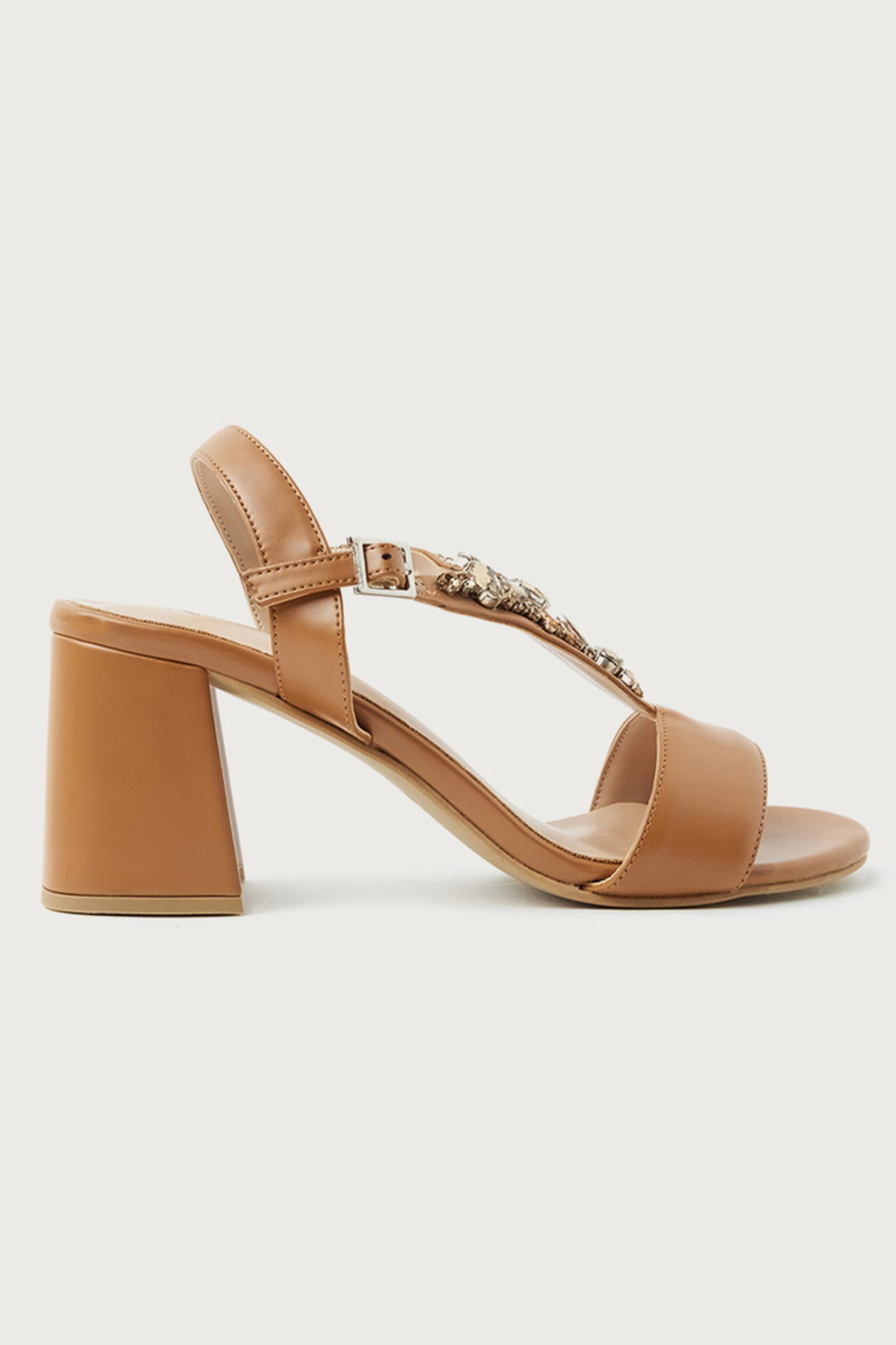 Polyurethane Slipon Women's Ethnic Block Heel Mules